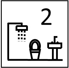 Icon two bathrooms